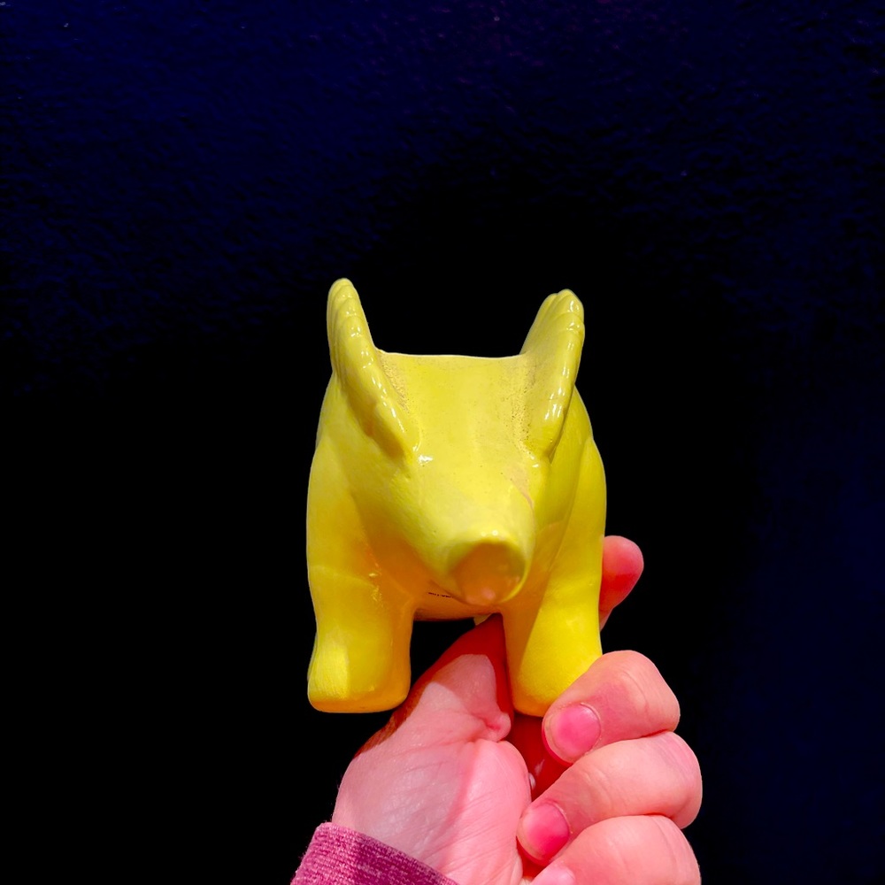 Yellow Stegosaurus Planter